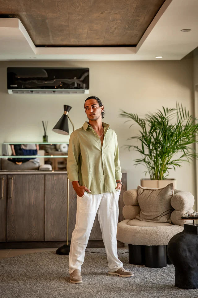 Old Money Linen Set (Longsleeve)